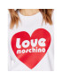 LOVE MOSCHINO Bluză W630657E 2246 Alb Relaxed Fit - Pled.ro