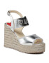 LOVE MOSCHINO Espadrile JA1608BI0CJB0902 Argintiu - Pled.ro