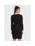 Luisa Spagnoli Rochie tricotată Mela 0576454 Negru Regular Fit - Pled.ro