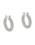 Luv AJ Cercei Pave Baby Amalfi Hoops PH18-PBAH-S Argintiu - Pled.ro