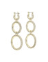 Luv AJ Cercei Triple Pave Hoops HOL22-E-TPH-G Auriu - Pled.ro