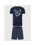 Lyle & Scott Pijama Griffin LSLSET974 Bleumarin Regular Fit - Pled.ro