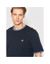 Lyle & Scott Tricou Tipped Cuff TS1600V Bleumarin Relaxed Fit - Pled.ro