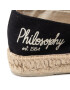 Manebi Espadrile by Philosophy Di Lorenzo Serafini 41AA6002-8204-0555 Negru - Pled.ro