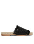 Manebi Espadrile Fringed Knots Raffia Jute Sandals V 3.1 Y0 Negru - Pled.ro