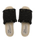 Manebi Espadrile Fringed Knots Raffia Jute Sandals V 3.1 Y0 Negru - Pled.ro