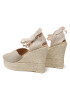 Manebi Espadrile Heart-Shaped Wedge Espadrilles O 7.1 WH Bej - Pled.ro