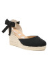 Manebi Espadrile Organic Hemp Low Wedge Espadrilles O 7.9 WL Negru - Pled.ro