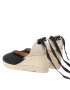 Manebi Espadrile Organic Hemp Low Wedge Espadrilles O 7.9 WL Negru - Pled.ro