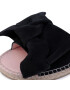 Manebi Espadrile Sandals With Bow K 1.0 J0 Negru - Pled.ro