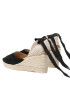 Manebi Espadrile Soft Suede Low Wedge Espadrilles K 1.0 WL Negru - Pled.ro