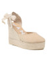 Manebi Espadrile Soft Suede Wedge Espadrilles M 1.1 WV Bej - Pled.ro