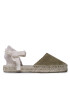 Manebi Espadrile Suede Flat Valenciana Espadrilles R 4.1 P0 Kaki - Pled.ro