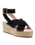 Manebi Espadrile Wedges W Belt K 1.0 Wb Negru - Pled.ro