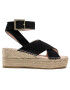 Manebi Espadrile Wedges W Belt K 1.0 Wb Negru - Pled.ro