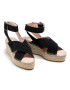 Manebi Espadrile Wedges W Belt K 1.0 Wb Negru - Pled.ro