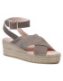 Manebi Espadrile Wedges W Belt W 1.9 Wb Gri - Pled.ro