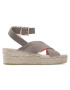 Manebi Espadrile Wedges W Belt W 1.9 Wb Gri - Pled.ro