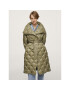 Mango Geacă din puf Drile 17915515 Verde Oversize - Pled.ro