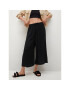 Mango Pantaloni culotte Life 17090125 Negru Relaxed Fit - Pled.ro