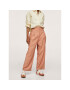 Mango Pantaloni din material Amparo 17035138 Roz Relaxed Fit - Pled.ro