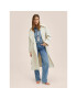 Mango Trench Mint 27094018 Bej Oversize - Pled.ro