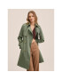 Mango Trench Polana 27063259 Verde Regular Fit - Pled.ro