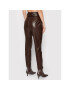 Marciano Guess Pantaloni din imitație de piele Pixie 1BGB31 9646Z Maro Regular Fit - Pled.ro