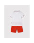 Mayoral Set polo și pantaloni scurți 3269 Alb Regular Fit - Pled.ro