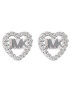 Michael Kors Cercei Logo Heart Stud MKC1243AN040 Argintiu - Pled.ro