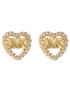 Michael Kors Cercei Logo Heart Stud MKC1243AN710 Auriu - Pled.ro