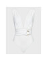 MICHAEL Michael Kors Costum de baie Solids Plunge MM7M761 Alb - Pled.ro