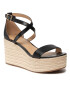 MICHAEL Michael Kors Espadrile Serena Wedge Espadrille 40S2SEMS1L Negru - Pled.ro