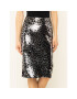 MICHAEL Michael Kors Fustă tip creion Leopard Sequined MF97EZXCJE Argintiu Regular Fit - Pled.ro