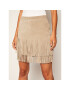 MICHAEL Michael Kors Fustă din piele Fringed MU07F41061 Bej Slim Fit - Pled.ro