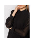 MICHAEL Michael Kors Rochie tip cămașă Georgette MF180PR7R3 Negru Relaxed Fit - Pled.ro