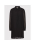 MICHAEL Michael Kors Rochie tip cămașă Georgette MF180PR7R3 Negru Relaxed Fit - Pled.ro