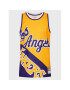 Mitchell & Ness Tank top TMTK4350 Galben Regular Fit - Pled.ro