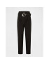 Morgan Pantaloni din material 212-PRING.F Negru Cropped Fit - Pled.ro