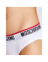 MOSCHINO Underwear & Swim Set 2 perechi de chiloți brazilieni ZUA4745 9003 Alb - Pled.ro