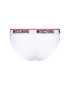 MOSCHINO Underwear & Swim Set 2 perechi de chiloți brazilieni ZUA4745 9003 Alb - Pled.ro