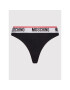 MOSCHINO Underwear & Swim Set 2 perechi de chiloți tanga 4744 9003 Negru - Pled.ro