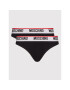 MOSCHINO Underwear & Swim Set 2 perechi de chiloți de damă clasici 4742 9003 Negru - Pled.ro