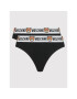 MOSCHINO Underwear & Swim Set 2 perechi de chiloți brazilieni 4711 9003 Negru - Pled.ro