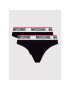 MOSCHINO Underwear & Swim Set 2 perechi de chiloți brazilieni 4745 9003 Negru - Pled.ro