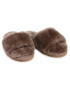 Mou Șlapi Sheepskin Fur Slide Slipper FW161001L Maro - Pled.ro