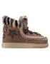 Mou Pantofi Eskimo Sneaker Star Patch&Mink FW111006A Maro - Pled.ro