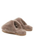 Mou Papuci de casă Closed Toe Sheepskin Fur Slippper FW161000L Bej - Pled.ro