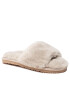 Mou Papuci de casă Sheepskin Fur Slide Slipper FW161001L Bej - Pled.ro