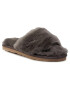 Mou Șlapi Sheepskin Fur Slide Slipper FW161001L Gri - Pled.ro